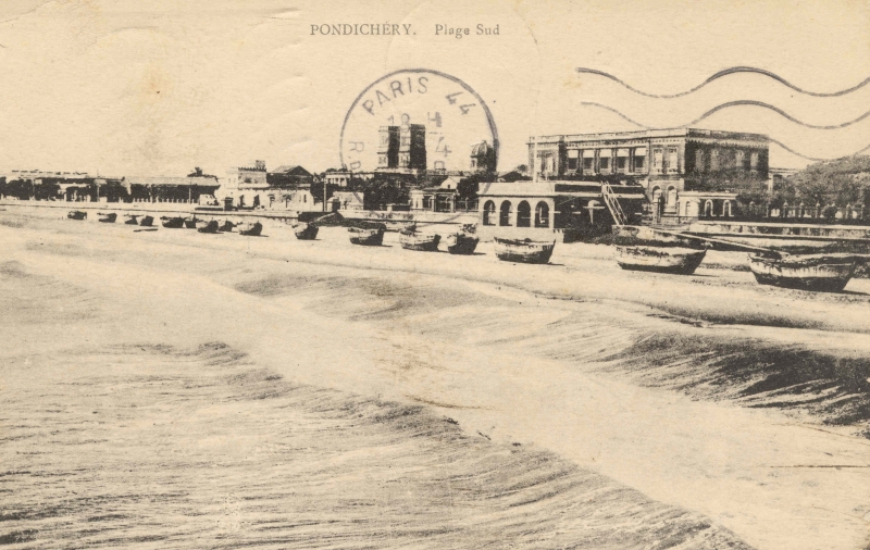 01-06 - Pondichery - plage sud, mairie, etc. - 2